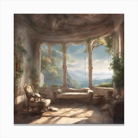 Room In A Castle Canvas Print