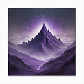 Purple Mountain Canvas Print