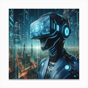 Futuristic Cityscape 169 Canvas Print