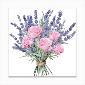 Bouquet Of Roses Canvas Print