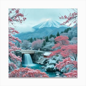 Beautiful Pink Cherry Blossoms Canvas Print