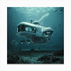 Underwater House 4 Canvas Print