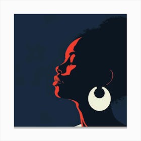 Silhouette Of A Woman 19 Canvas Print