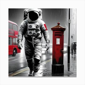 Astronaut - London Canvas Print