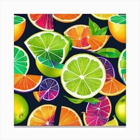 Citrus Slices Canvas Print