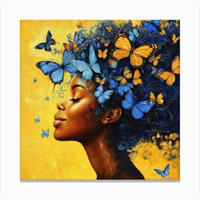 Butterfly Girl 35 Canvas Print