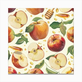 Apple Pattern Canvas Print