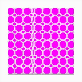 purple tile pattern art Canvas Print