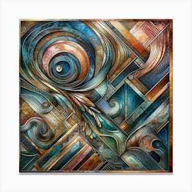 Metallic Abstract Canvas Print