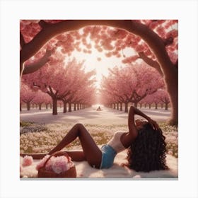 Cherry Blossom Beauty Canvas Print