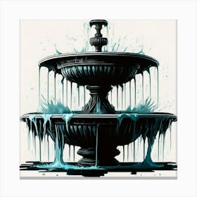 Fountain Of Water 7 Canvas Print