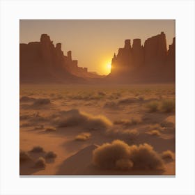 Dreamshaper V7 As The Sun Began Its Descent Casting A Warm And 0 Canvas Print