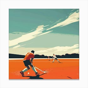 Field Hockey 5 Canvas Print