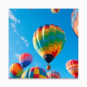 Hot Air Balloons In The Sky 6 Canvas Print