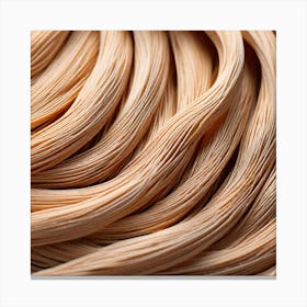 Close Up Of Strands Of Noodles Canvas Print