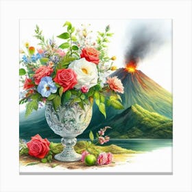 Flowers In A Vase 1 Canvas Print