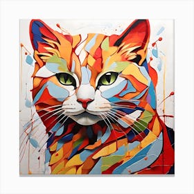 Cat Art Canvas Print