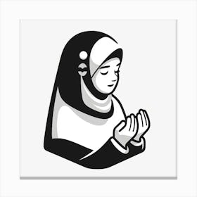 Muslim Woman Praying 1 Canvas Print
