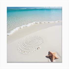 Starfish On The Beach 1 Canvas Print