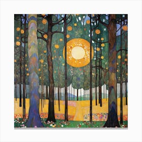 Sun In The Woods 10 Canvas Print