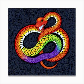 Rainbow Snake Canvas Print