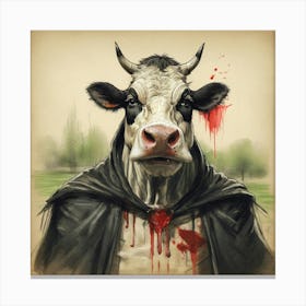 Satanic Cow Canvas Print