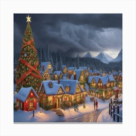 Christmas Village 9 Canvas Print