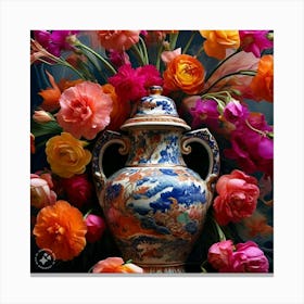 Vase Of Flowers Canvas Print