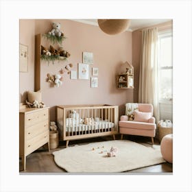 A Photo Of A Baby S Room With Nursery Furniture An (7) Canvas Print