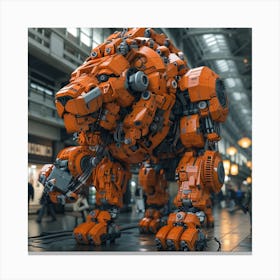 Lego Lion Canvas Print