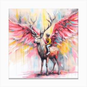 Aquarell Hirsch Canvas Print