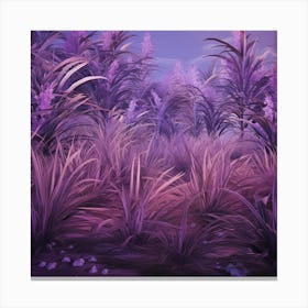 Purple Grass 1 Canvas Print