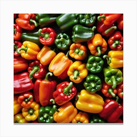 Bell Pepper As Background (43) Canvas Print