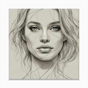 Portrait Of A Woman 6 Canvas Print