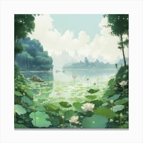 Water Lily Canvas Print