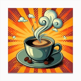 Steaming Cup of Coffee 1 Canvas Print