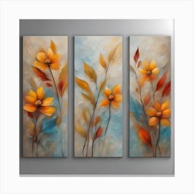 Abstract Flower Painting 1 Canvas Print