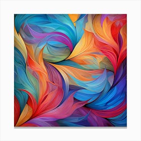 Abstract Colorful Abstract Painting 1 Canvas Print