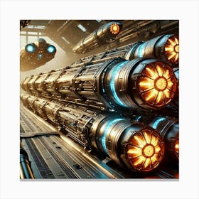 Astra Lancer Heavy Solar Torpedoes Converted Canvas Print