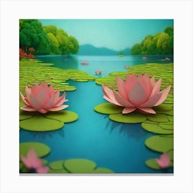 Lotus Flower Canvas Print