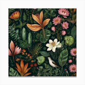 Floral Wallpaper 2 Canvas Print