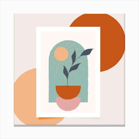 Plant In Pot Canvas Print