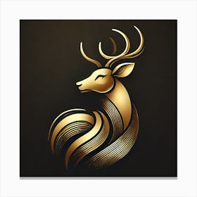 Deer Head Logo Canvas Print