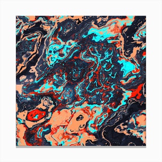 Abstract Marble V Canvas Print