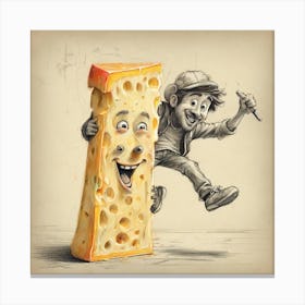 Cheese Man 1 Canvas Print