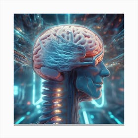 Human Brain 32 Canvas Print