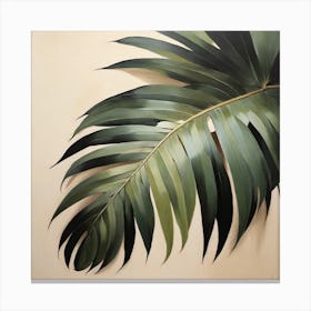 Scandinavian style, palm leaf Canvas Print