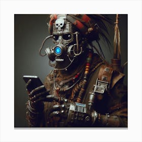 SteampunkAfricanMan1 Canvas Print