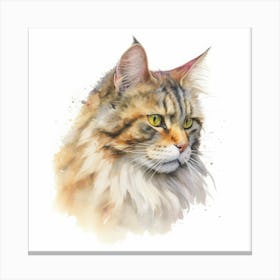 Sam Sawet Cat Portrait 1 Canvas Print