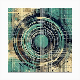 Illustration grunge Canvas Print